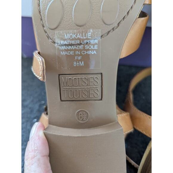 Mootsies Tootsies Italian Leather Sandals, Brown SZ 8.5 - Picture 8 of 14